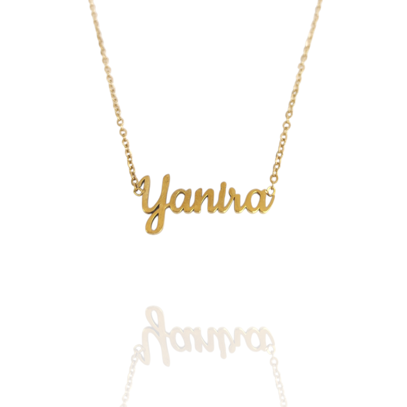 Collar con nombre de Yanira en Acero Hipoalergénico 316l
