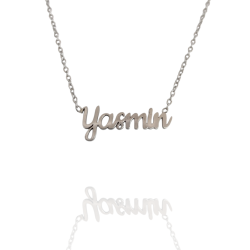 Collar con nombre de Yasmín en Acero Hipoalergénico 316l
