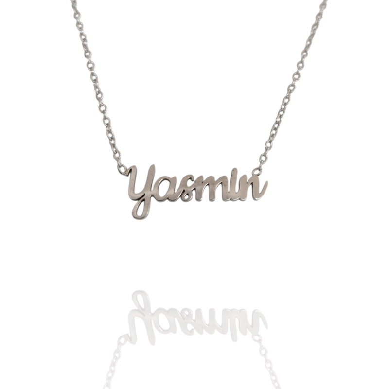 Collar con nombre de Yasmín en Acero Hipoalergénico 316l