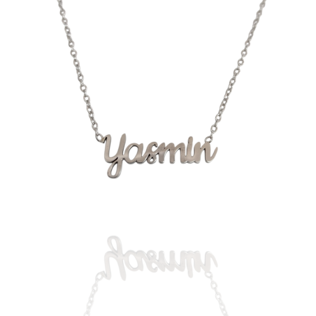 Collar con nombre de Yasmín en Acero Hipoalergénico 316l