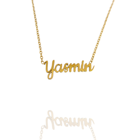 Collar con nombre de Yasmín en Acero Hipoalergénico 316l