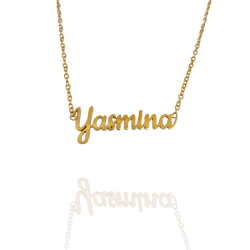 Collar con nombre de Yasmina en Acero Hipoalergénico 316l