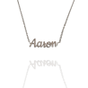 Collar con nombre de Aarón en Acero Hipoalergénico 316l