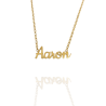 Collar con nombre de Aarón en Acero Hipoalergénico 316l