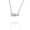 Collar con nombre de Aitor en Acero Hipoalergénico 316l