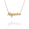 Collar con nombre de Alejandro en Acero Hipoalergénico 316l