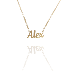 Collar con nombre de Alex en Acero Hipoalergénico 316l