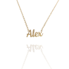Collar con nombre de Alex en Acero Hipoalergénico 316l