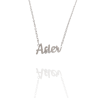 Collar con nombre de Asier en Acero Hipoalergénico 316l