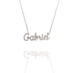 Collar con nombre de Gabriel en Acero Hipoalergénico 316l