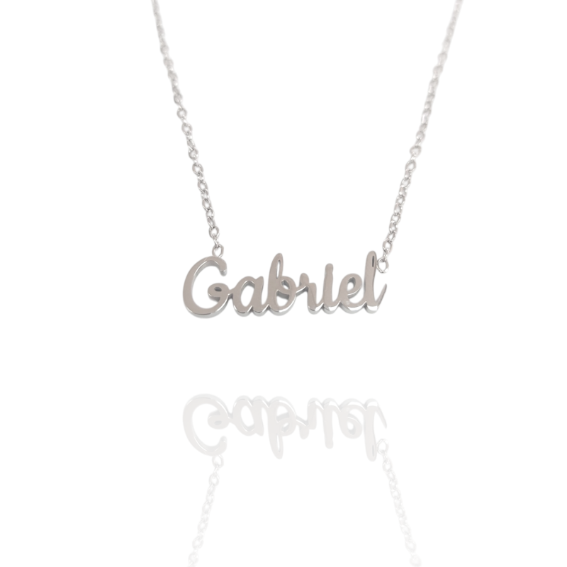 Collar con nombre de Gabriel en Acero Hipoalergénico 316l