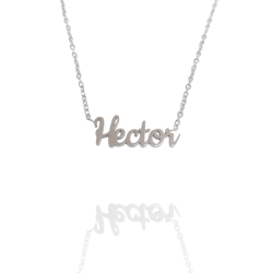 Collar con nombre de Héctor en Acero Hipoalergénico 316l