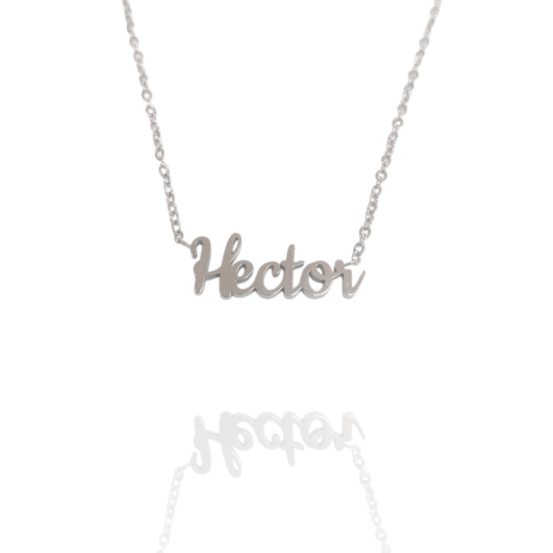 Collar con nombre de Héctor en Acero Hipoalergénico 316l