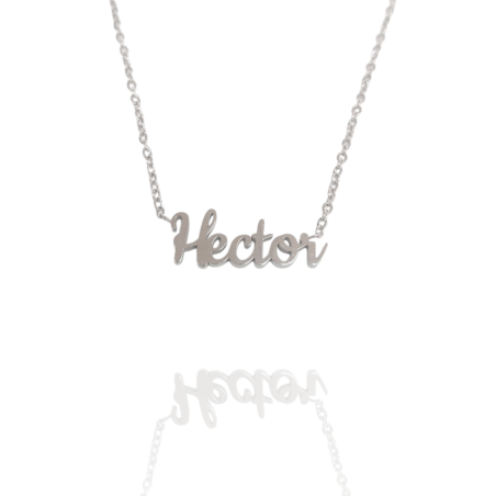 Collar con nombre de Héctor en Acero Hipoalergénico 316l
