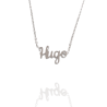 Collar con nombre de Hugo en Acero Hipoalergénico 316l