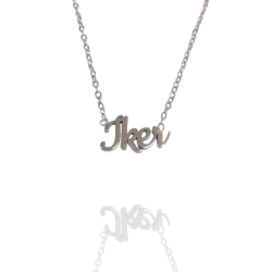Collar con nombre de Íker en Acero Hipoalergénico 316l
