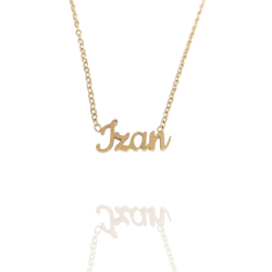 Collar con nombre de Izan en Acero Hipoalergénico 316l