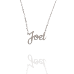 Collar con nombre de Joel en Acero Hipoalergénico 316l