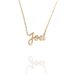 Collar con nombre de Joel en Acero Hipoalergénico 316l