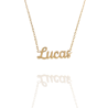 Collar con nombre de Lucas en Acero Hipoalergénico 316l