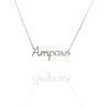 Collar con nombre de Amparo en Acero Hipoalergénico 316l
