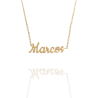 Collar con nombre de Marcos en Acero Hipoalergénico 316l