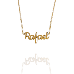 Collar con nombre de Rafael en Acero Hipoalergénico 316l