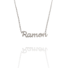 Collar con nombre de Ramón en Acero Hipoalergénico 316l