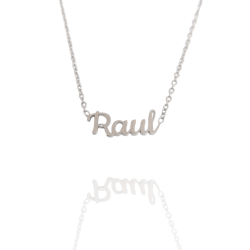 Collar con nombre de Raúl en Acero Hipoalergénico 316l