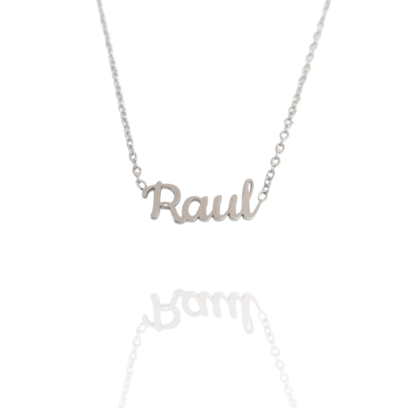 Collar con nombre de Raúl en Acero Hipoalergénico 316l