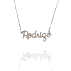 Collar con nombre de Rodrigo en Acero Hipoalergénico 316l