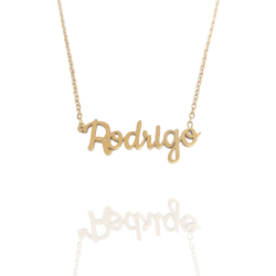 Collar con nombre de Rodrigo en Acero Hipoalergénico 316l
