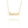 Collar con nombre de Samuel en Acero Hipoalergénico 316l