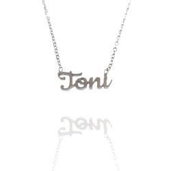 Collar con nombre de Toni en Acero Hipoalergénico 316l
