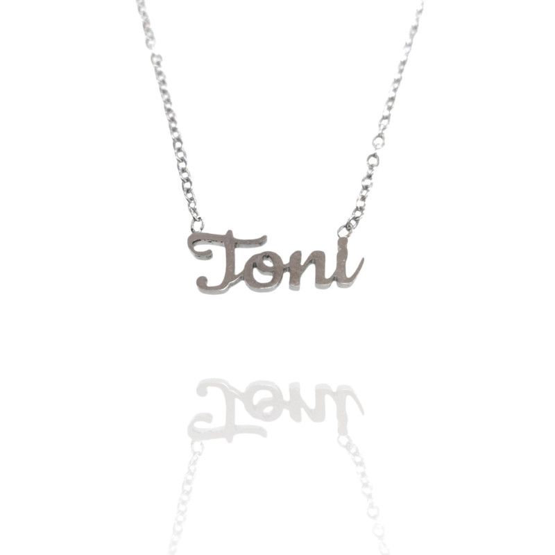 Collar con nombre de Toni en Acero Hipoalergénico 316l