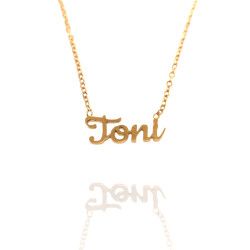 Collar con nombre de Toni en Acero Hipoalergénico 316l
