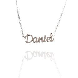 Collar con nombre de Daniel en Acero Hipoalergénico 316l