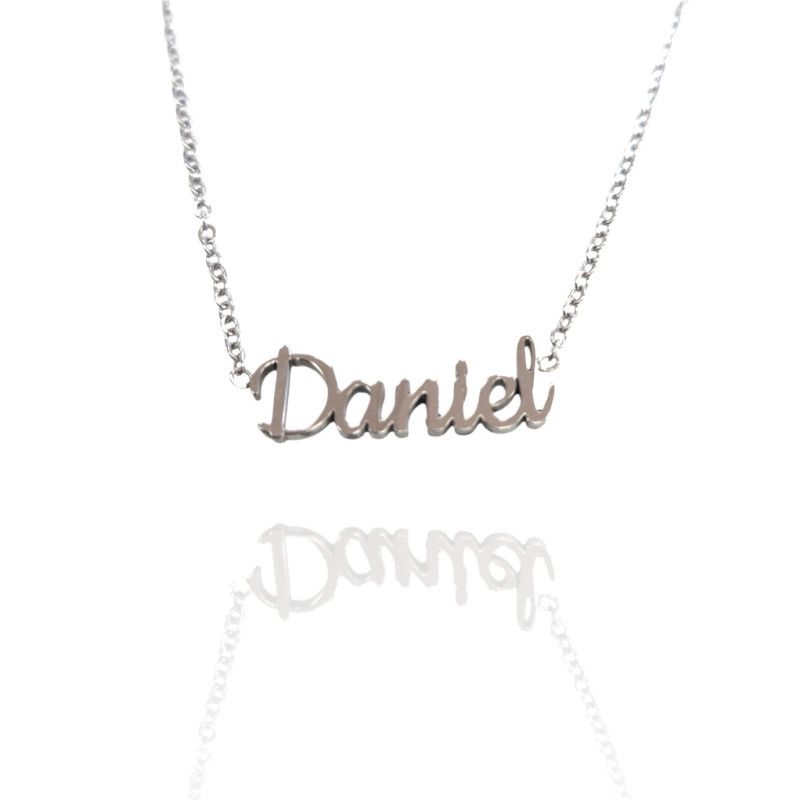 Collar con nombre de Daniel en Acero Hipoalergénico 316l