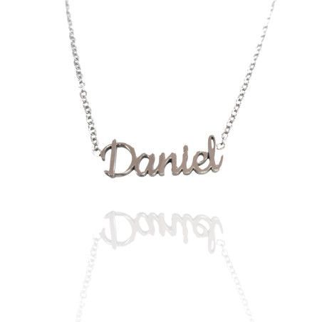 Collar con nombre de Daniel en Acero Hipoalergénico 316l