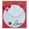 Pulsera de Corazones Calados Entrelazados en Plata de Ley 925mls