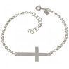 Pulsera Cruz Invertida "Cruz Nórdica" en Plata de Ley 925mls