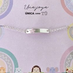 Esclava Infantil de Flor en Plata de Ley 925mls