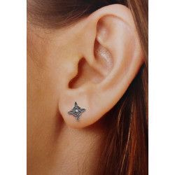 Pendientes Nudo de Bruja en Plata de Ley 925mls