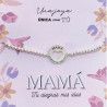 Pulsera de Mamá Siempre en Nuestro Corazón en Plata de Ley 925mls