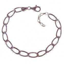 Pulsera Cadena Bilbao en Plata de Ley 925