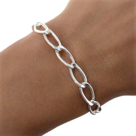 Pulsera Cadena Bilbao en Plata de Ley 925