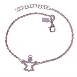 Pulsera de Angelito Calado en Plata de Ley 925mls