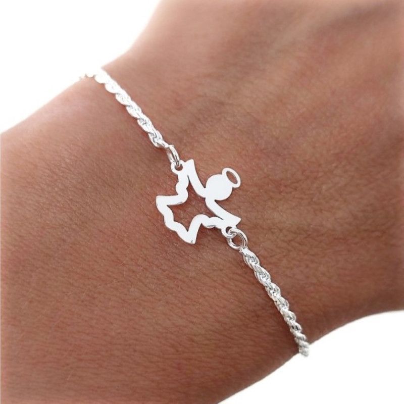 Pulsera de Angelito Calado en Plata de Ley 925mls