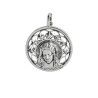 Colgante de la Virgen Niña Calada en Plata de Ley 925mls