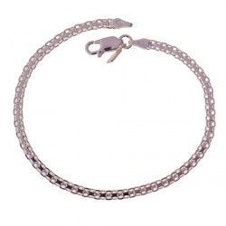 Pulsera con Cadena Bismark en Plata de Ley 925mls